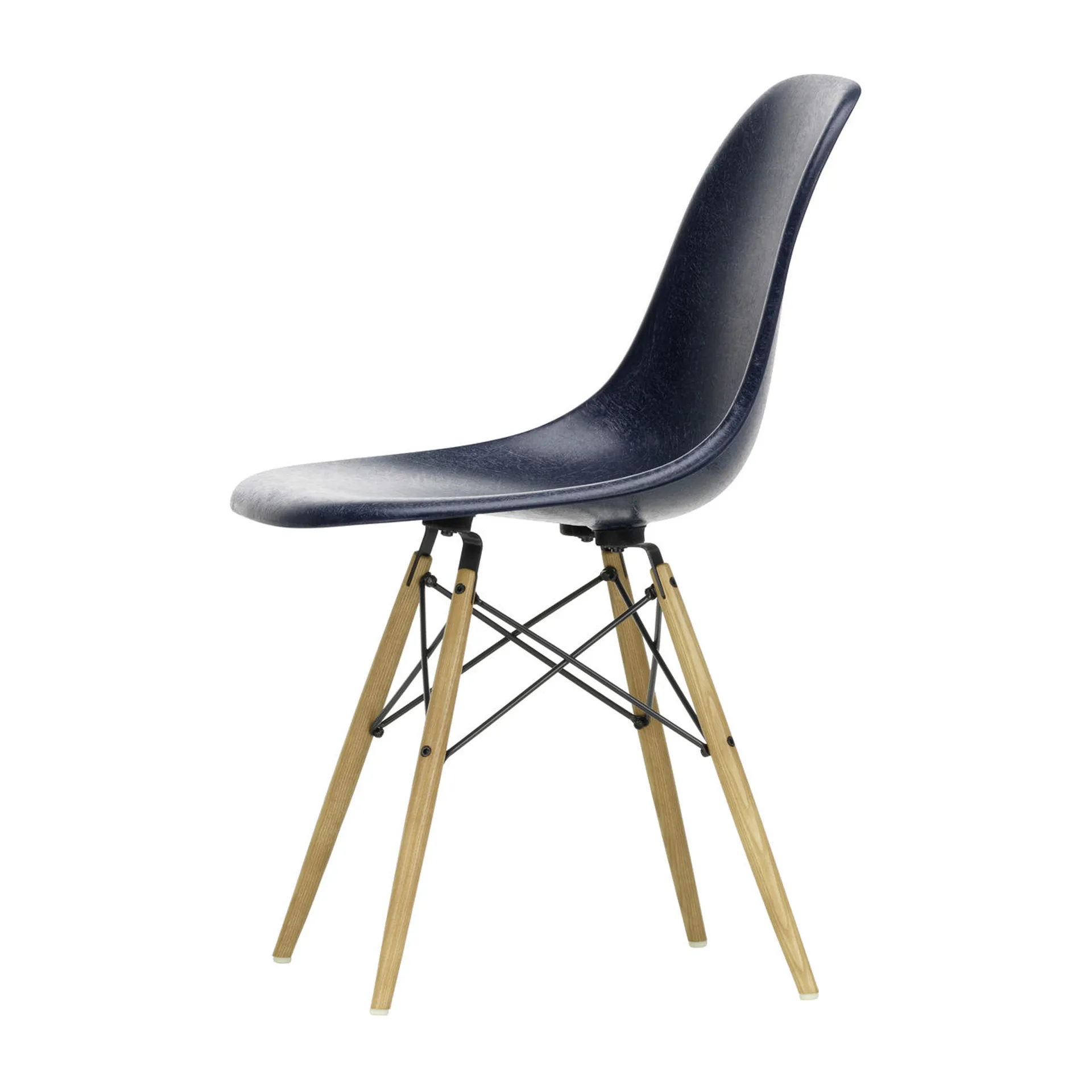 Eames Fiberglass Chairs DSW stol, navy blue, askben Vitra