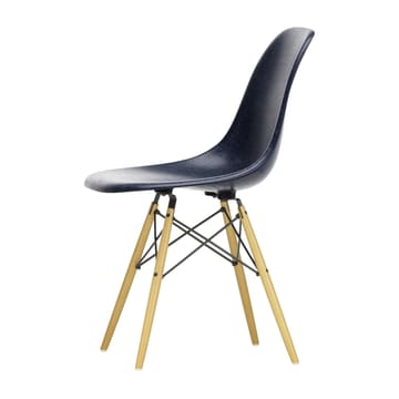 Eames Fiberglass Chairs DSW stol - navy blue, lønneben - Vitra