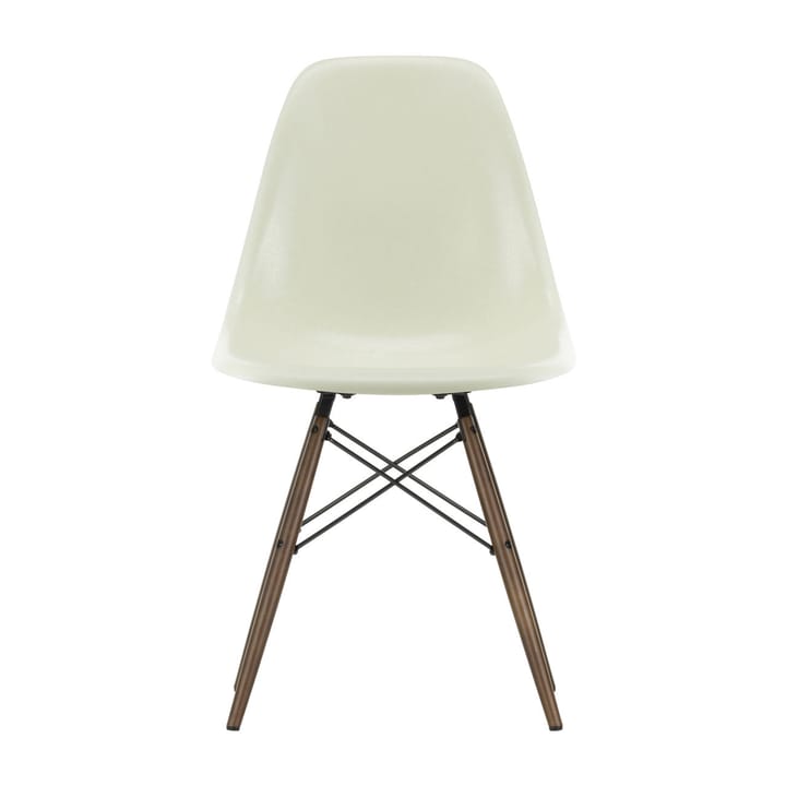 Eames Fiberglass Chairs DSW stol - parchment, brunbeiset lønnben - Vitra