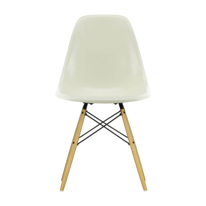 Eames Fiberglass Chairs DSW stol - parchment, lønnbbein - Vitra