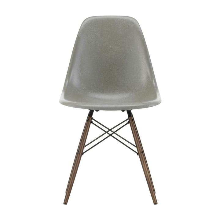 Eames Fiberglass Chairs DSW stol - Raw umber-svartbeisede lønnben - Vitra