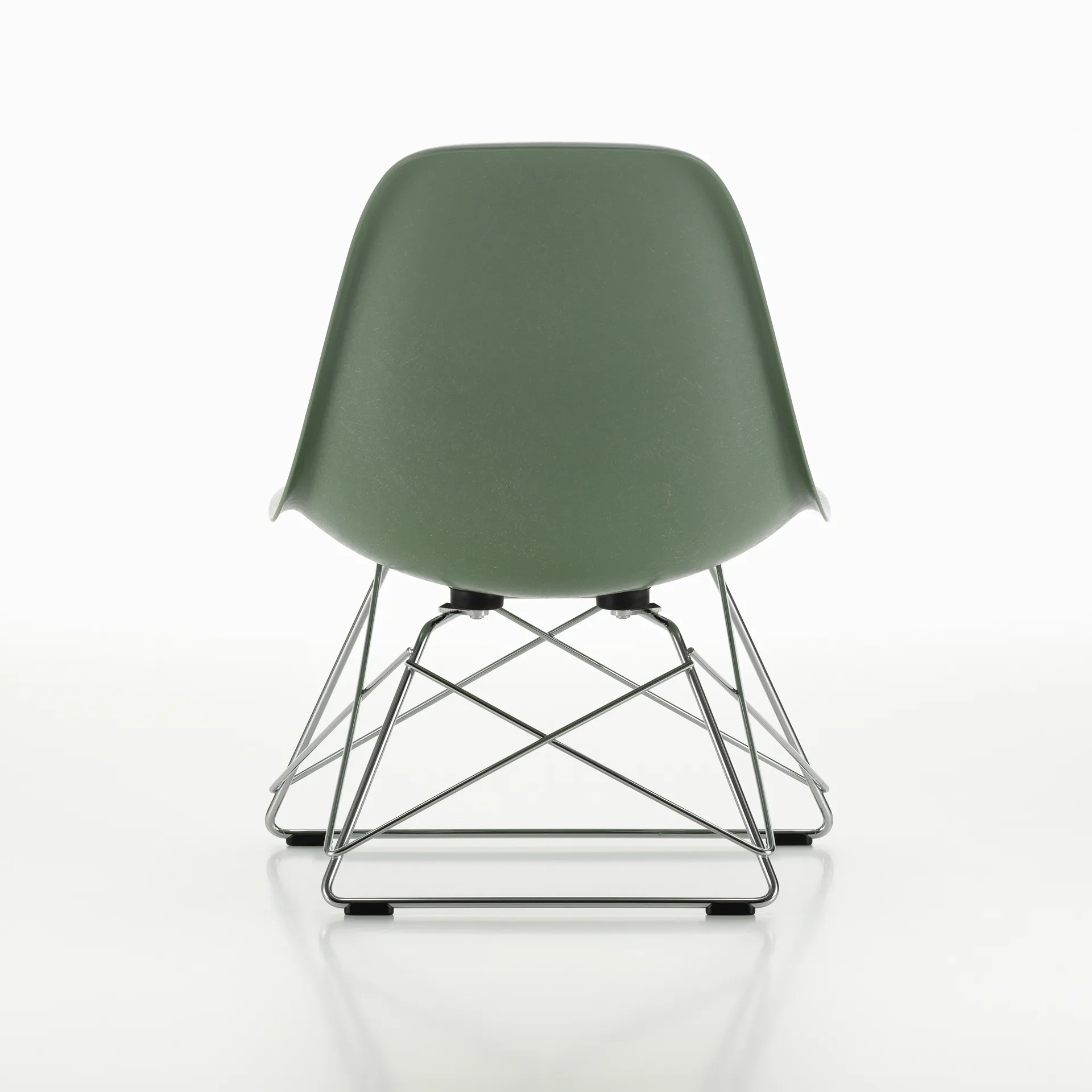 Eames Fiberglass Side Chair LSR loungestol, Sea foam green-chrome Vitra