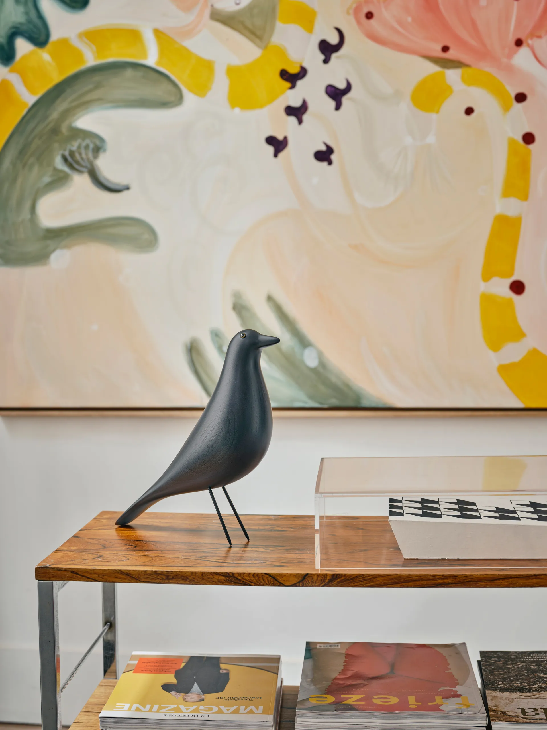 Eames House Bird træfugl, Ask-svart Vitra