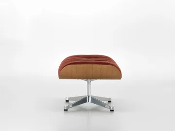 Eames Lounge Chair & Ottoman new dimension - 07 Brandy-28 cherry natural-pol. steel - Vitra