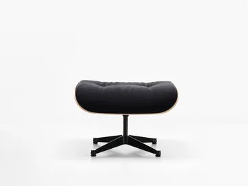 Eames Lounge Chair & Ottoman new dimension - 08 Dark Anthracite-05 santos palis.-pol.steel-black - Vitra