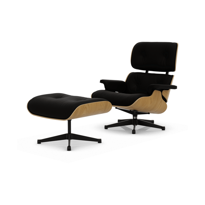 Eames Lounge Chair & Ottoman new dimension - 11 Anthracite-26 kastanj-pol. steel-black - Vitra