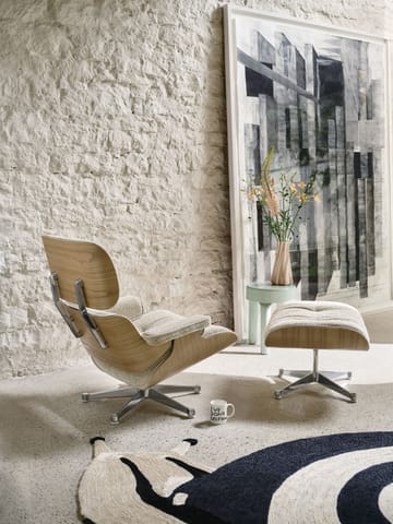 Eames Lounge Chair & Ottoman new dimension - 58 Khaki-05 santos palisander-pol. Steel - Vitra