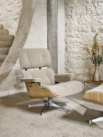 Eames Lounge Chair & Ottoman new dimension - 61 Umbra grey-32 valnøtt dark-pol. steel-black - Vitra