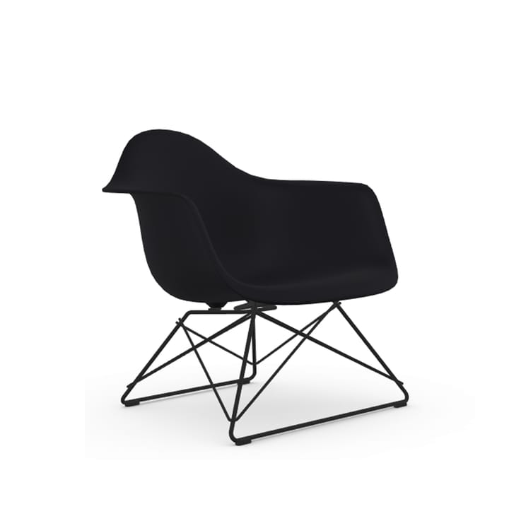 Eames plastic armchair LAR lenestol - Deep black-Svart - Vitra