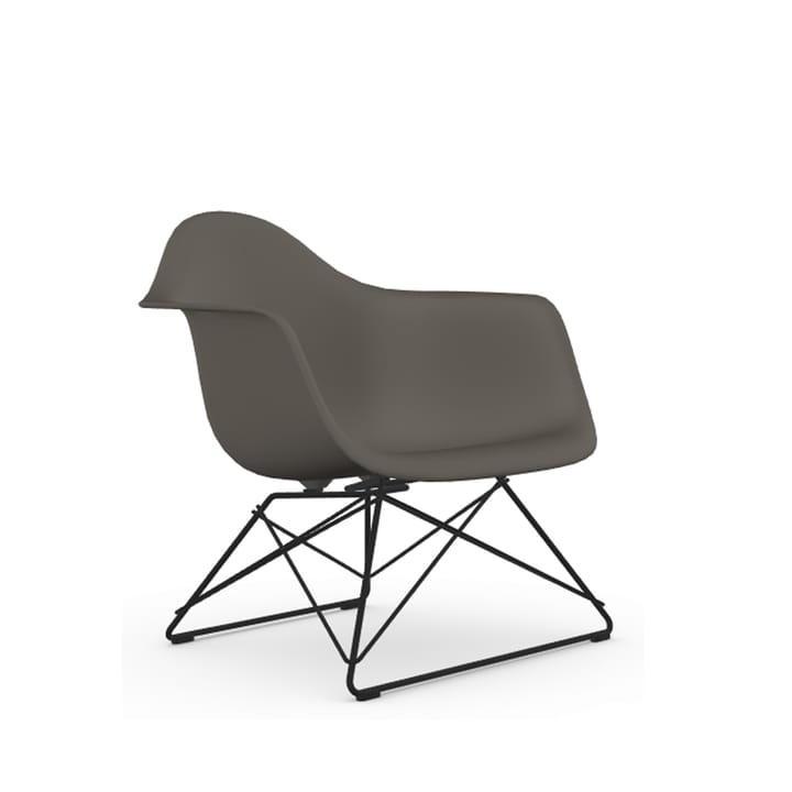 Eames plastic armchair LAR lenestol - Granite grey-Black - Vitra