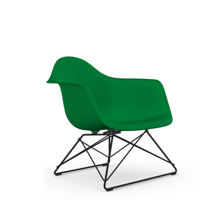 Eames plastic armchair LAR lenestol - Green-Black - Vitra