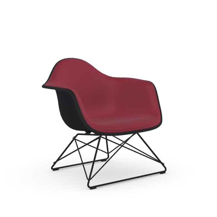 Eames plastic armchair LAR lenestol heltrekt - Hopsak 62 red-moor-Deep black - Vitra
