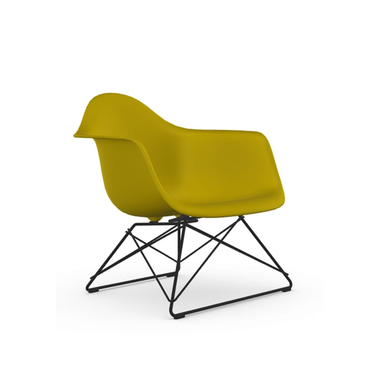 Eames plastic armchair LAR lenestol - Mustard-Black - Vitra