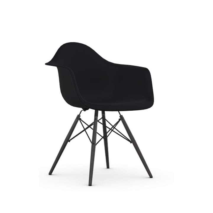 Eames Plastic Armchair RE DAW stol - 12 deep black-black lønn - Vitra