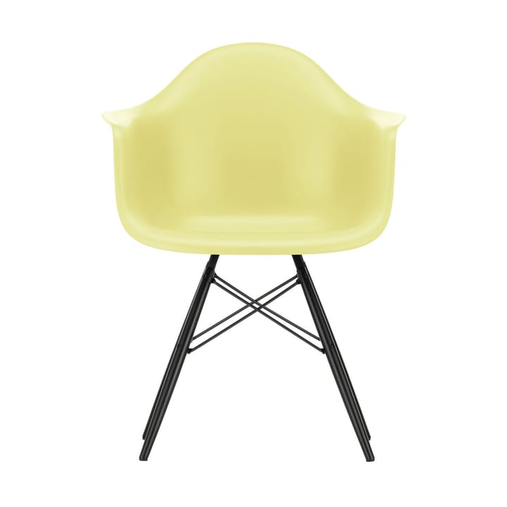 Eames Plastic Armchair RE DAW stol - 92 sitron-black maple - Vitra