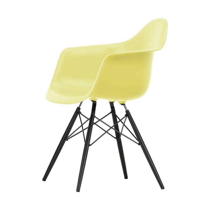 Eames Plastic Armchair RE DAW stol, 92 sitron-black maple Vitra