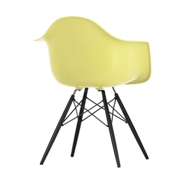 Eames Plastic Armchair RE DAW stol - 92 sitron-black maple - Vitra