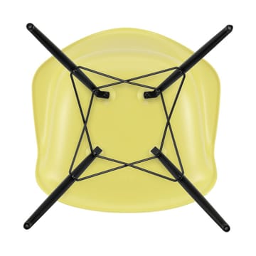 Eames Plastic Armchair RE DAW stol - 92 sitron-black maple - Vitra