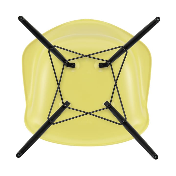 Eames Plastic Armchair RE DAW stol, 92 sitron-black maple Vitra