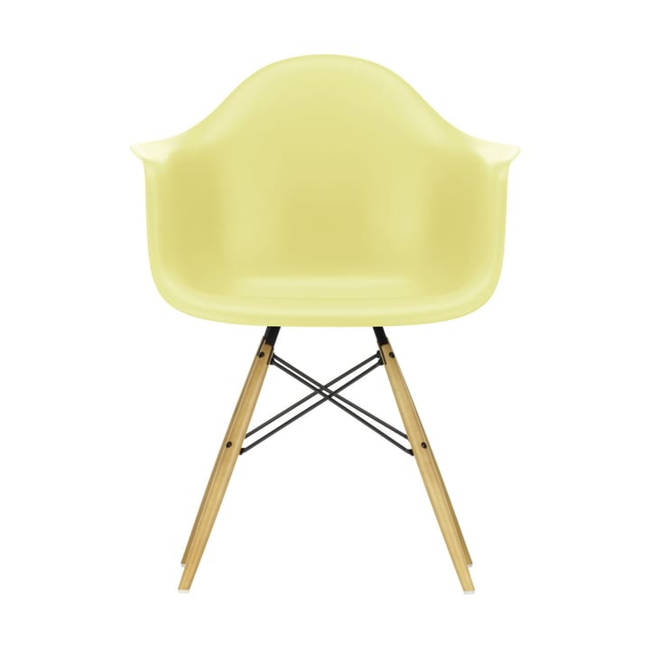 Eames Plastic Armchair RE DAW stol - 92 sitron-golden maple - Vitra