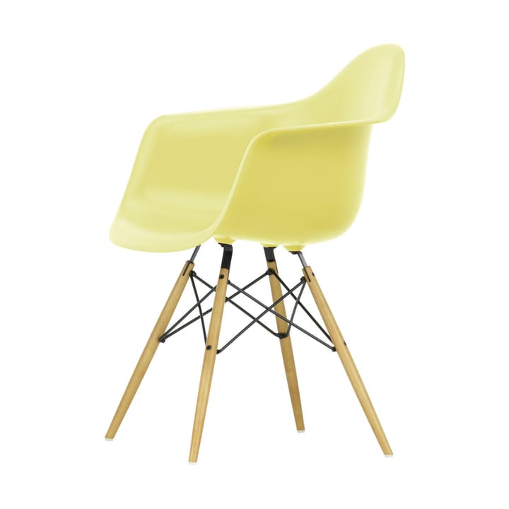 Eames Plastic Armchair RE DAW stol, 92 sitron-golden maple Vitra