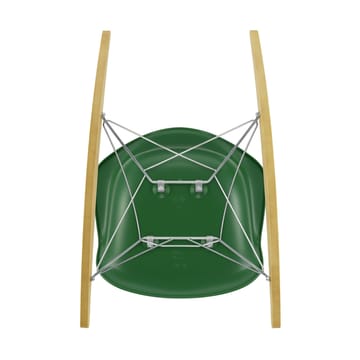 Eames Plastic Armchair RE RAR gyngestol - 17 emerald -chrome-golden maple - Vitra