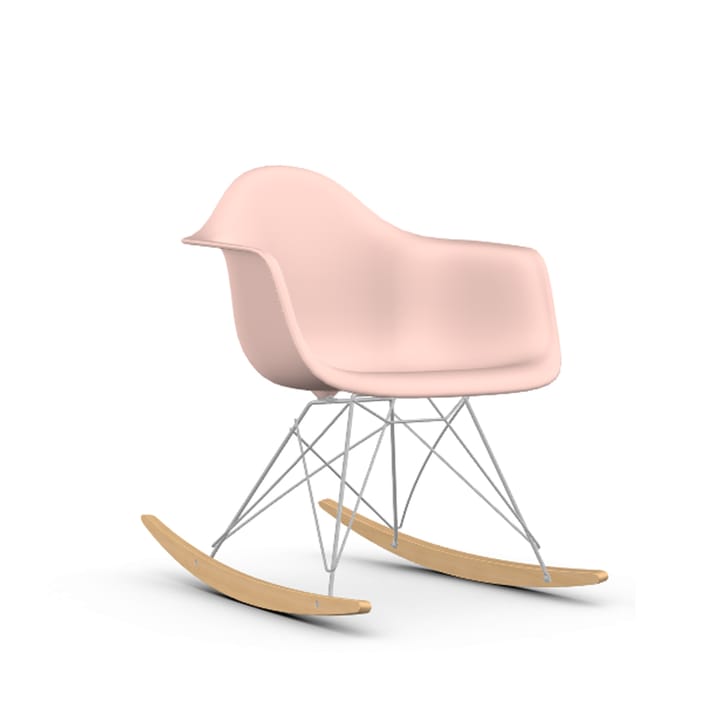 Eames Plastic Armchair RE RAR gyngestol - 41 pale rose-chrome-golden maple - Vitra