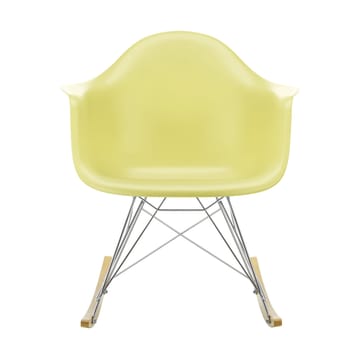 Eames Plastic Armchair RE RAR gyngestol - 92 sitron-chrome-golden maple - Vitra