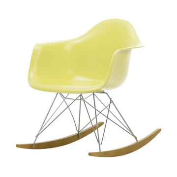 Eames Plastic Armchair RE RAR gyngestol - 92 sitron-chrome-golden maple - Vitra