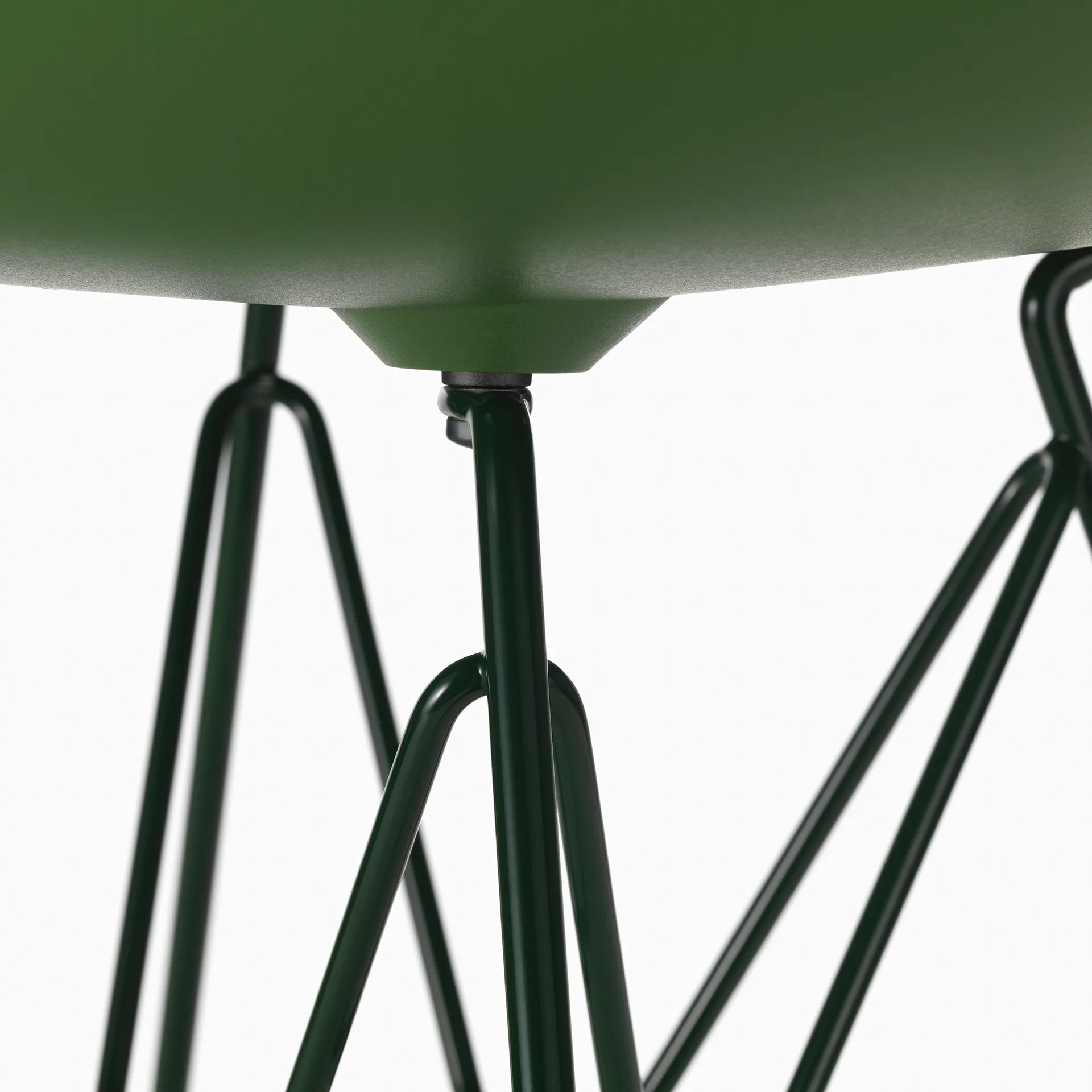 Eames Plastic Side Chair DSR Soft Glides stol, Forest 48-dark green 24 Vitra