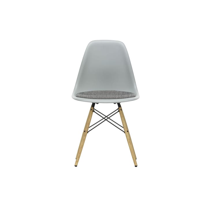 Eames plastic side chair DSW askben polstret sete - Light gray-Hopsak 23 - Vitra