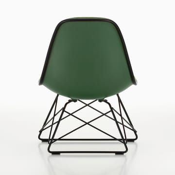 Eames Plastic Side Chair LSR fullt polstret - Forest-deep black-d.grey - Vitra