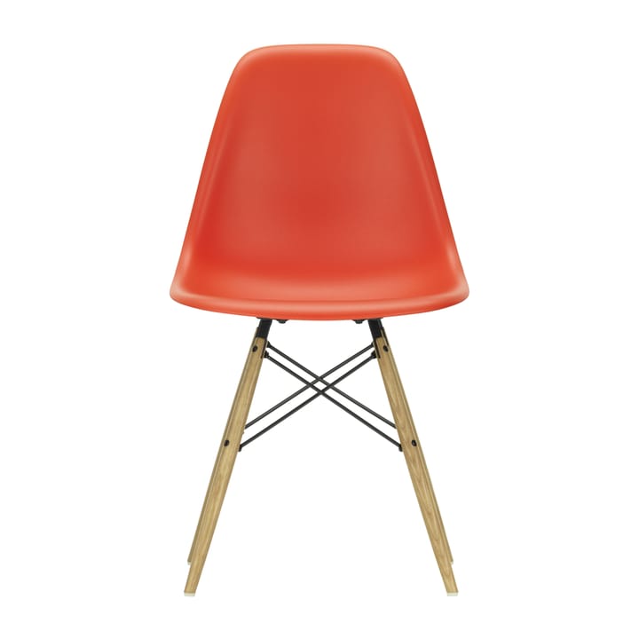 Eames Plastic Side Chair RE DSW stol - 03 poppy red-ask - Vitra