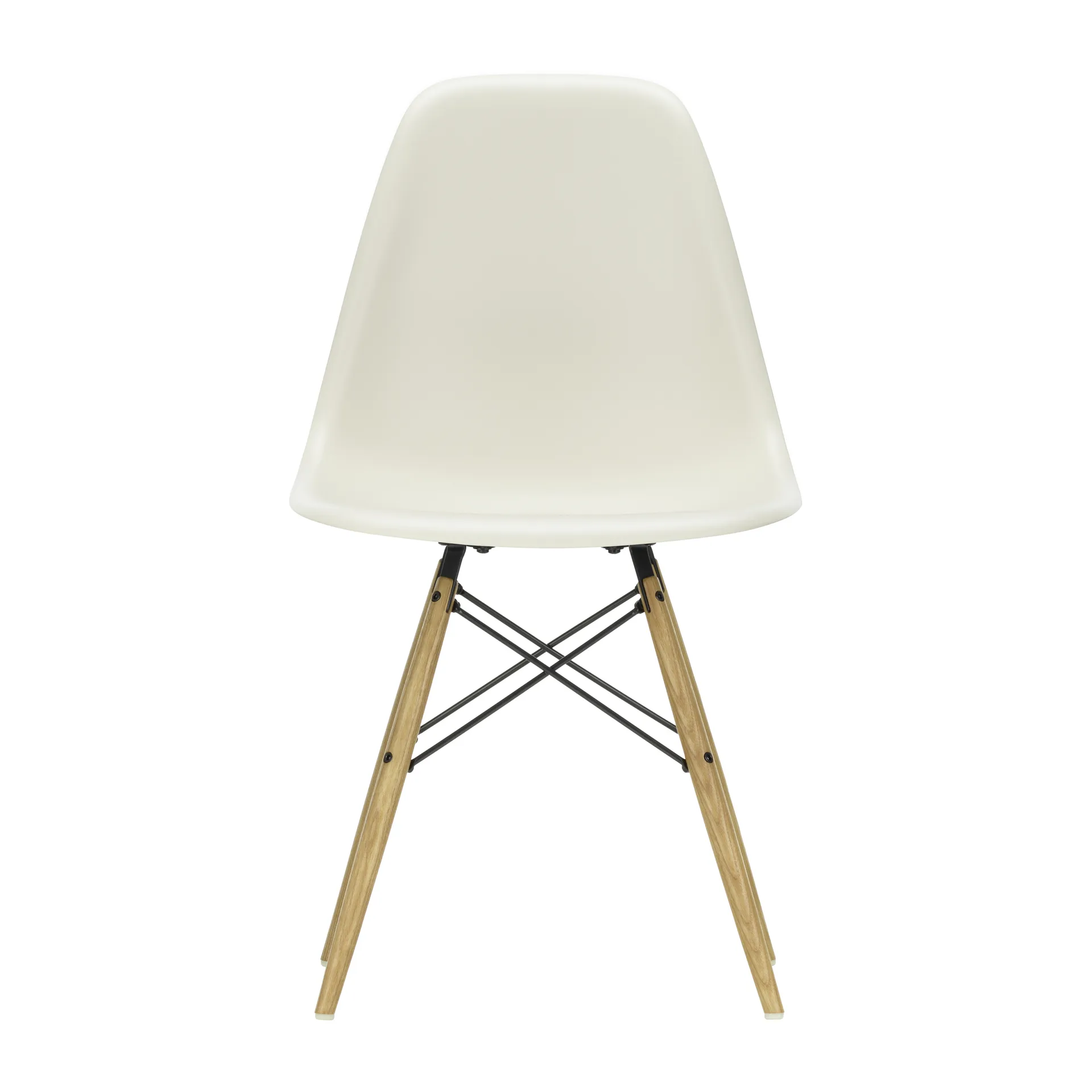 Eames Plastic Side Chair RE DSW stol, 11 pebble-ask Vitra