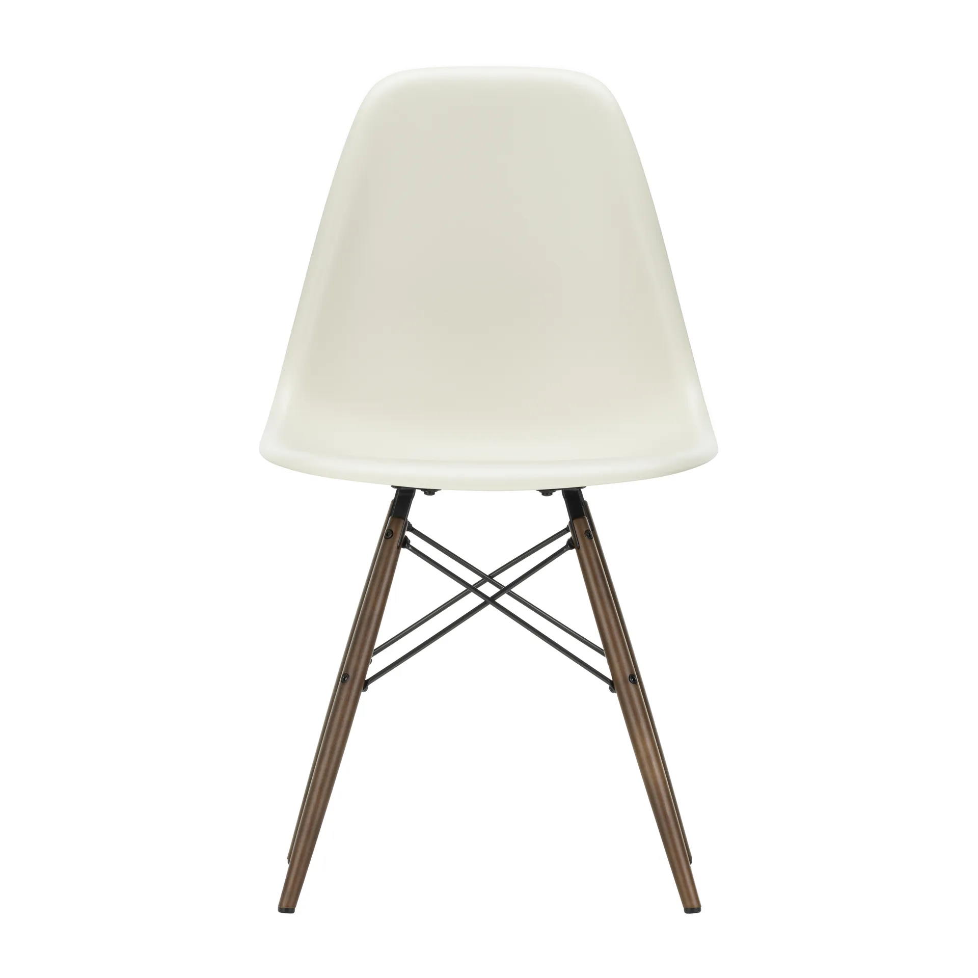 Eames Plastic Side Chair RE DSW stol, 11 pebble-dark maple Vitra