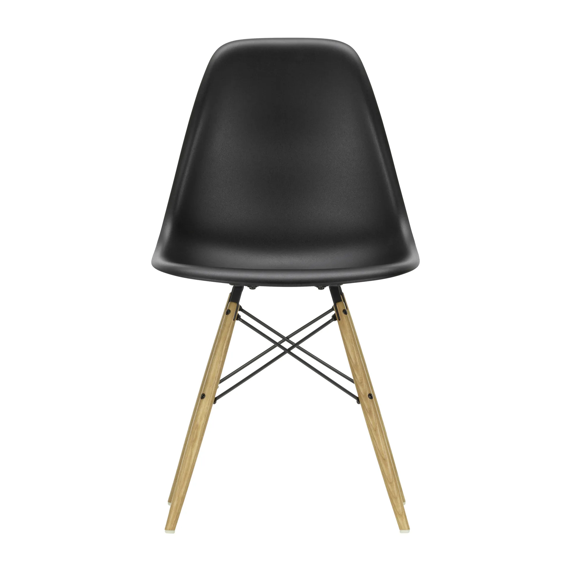 Eames Plastic Side Chair RE DSW stol, 12 deep black-ash Vitra