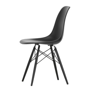 Eames Plastic Side Chair RE DSW stol - 12 deep black-black lønn - Vitra