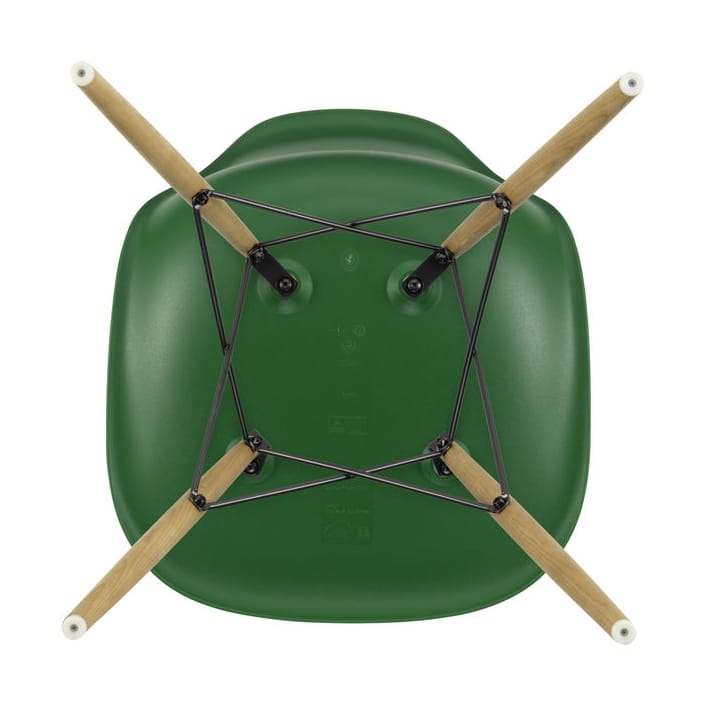 Eames Plastic Side Chair RE DSW stol, 17 emerald -ask Vitra