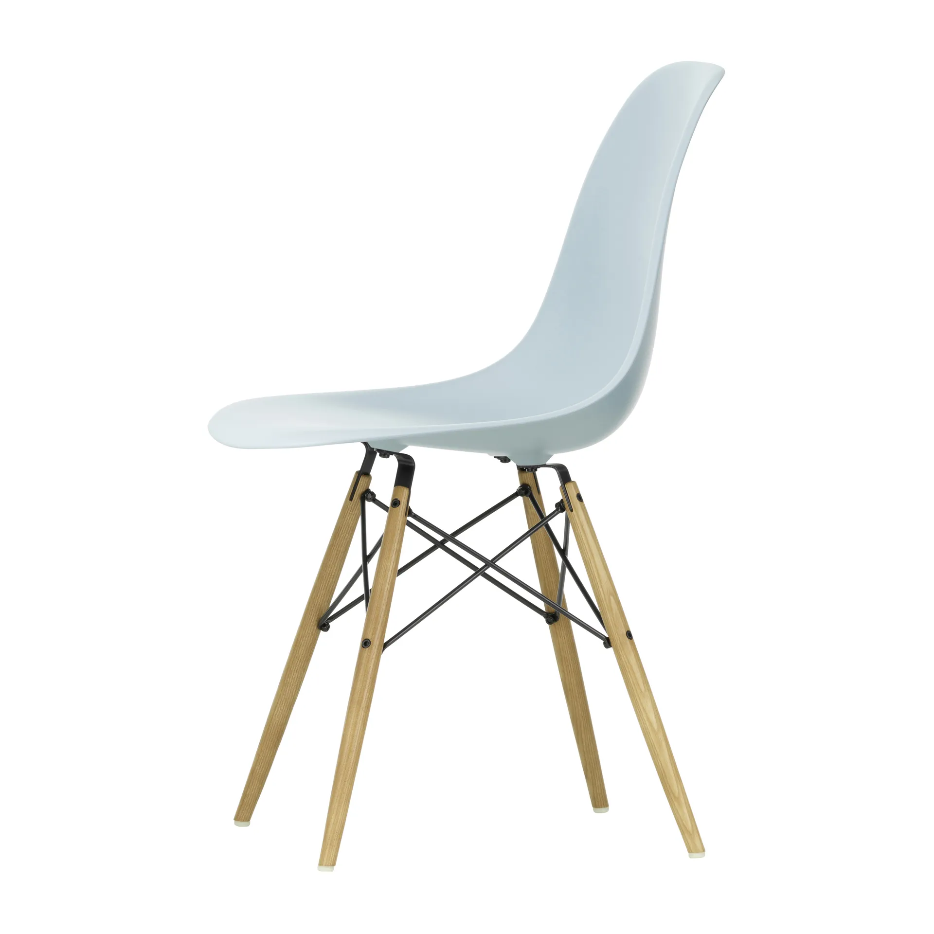 Eames Plastic Side Chair RE DSW stol, 23 ice grey-ask Vitra