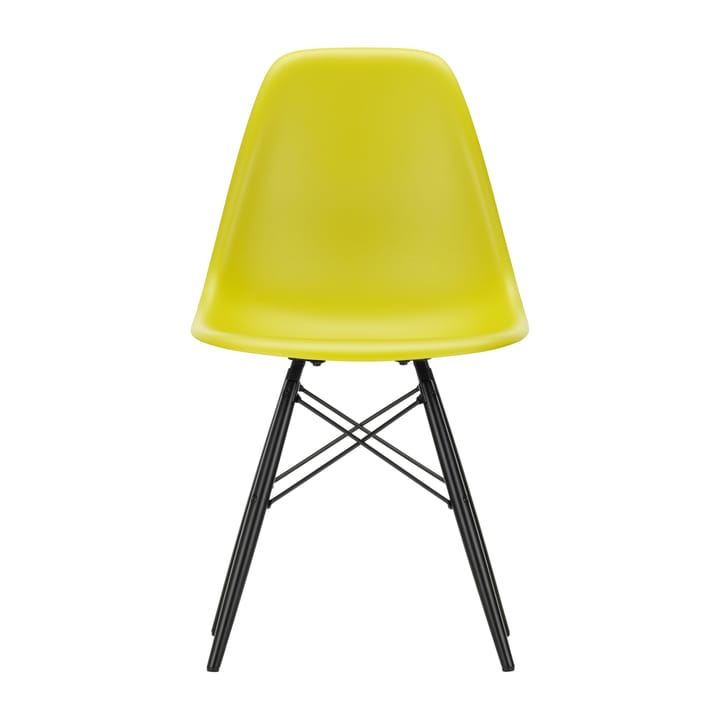 Eames Plastic Side Chair RE DSW stol - 34 mustard-black lønn - Vitra