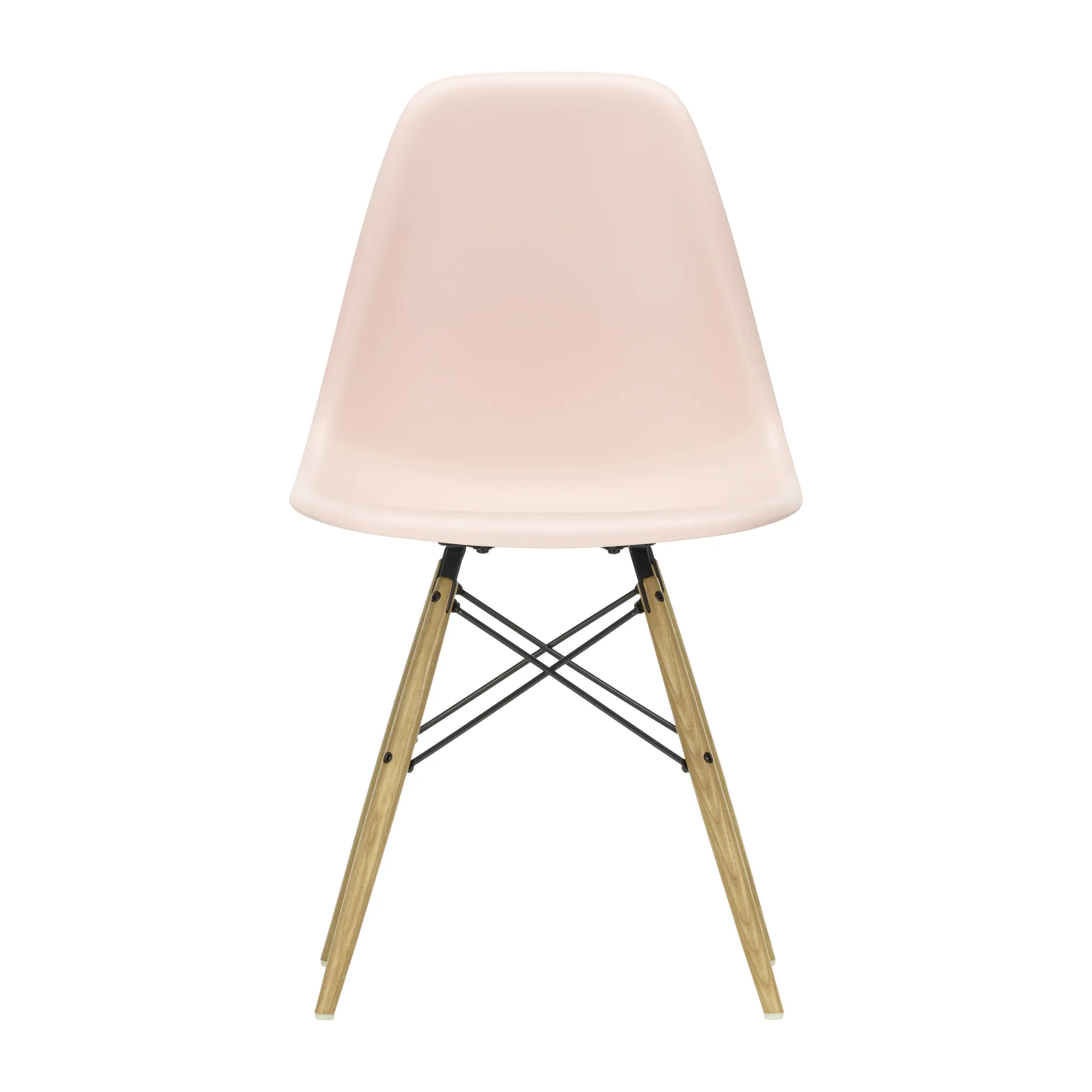Eames Plastic Side Chair RE DSW stol, 41 pale rose-ask Vitra