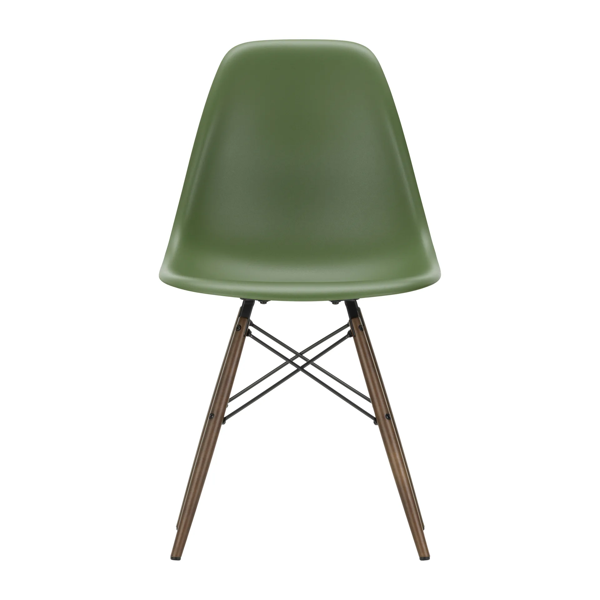 Eames Plastic Side Chair RE DSW stol, 48 forest-dark maple Vitra