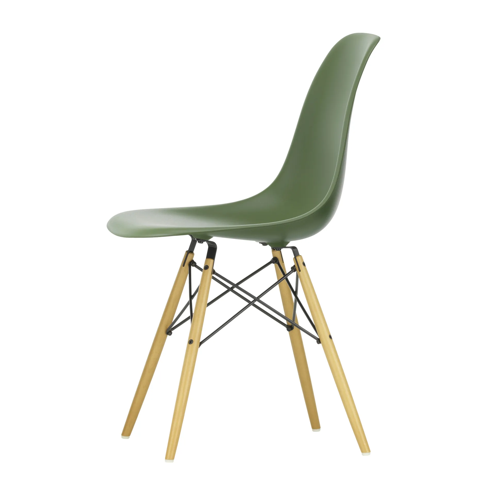 Eames Plastic Side Chair RE DSW stol, 48 forest-golden lønn Vitra