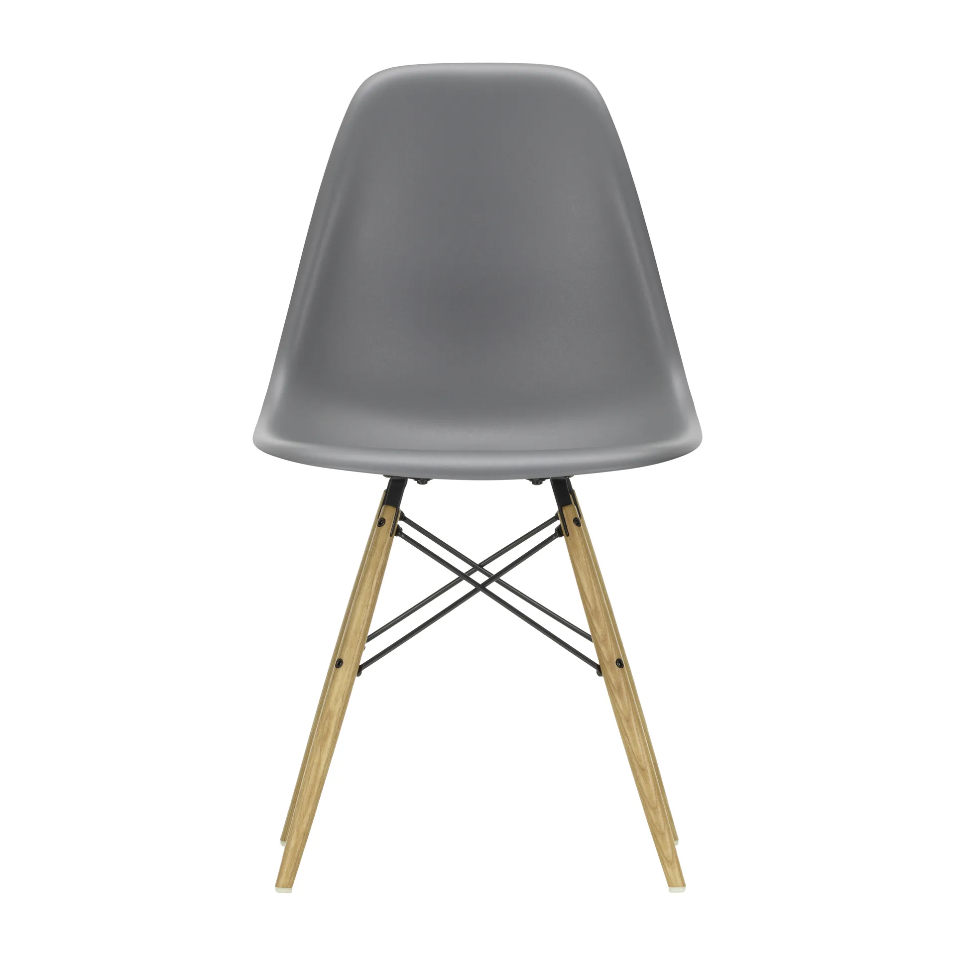 Eames Plastic Side Chair RE DSW stol, 56 granite grey-ask Vitra