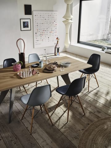 Eames Plastic Side Chair RE DSW stol - 56 granite grey-ask - Vitra