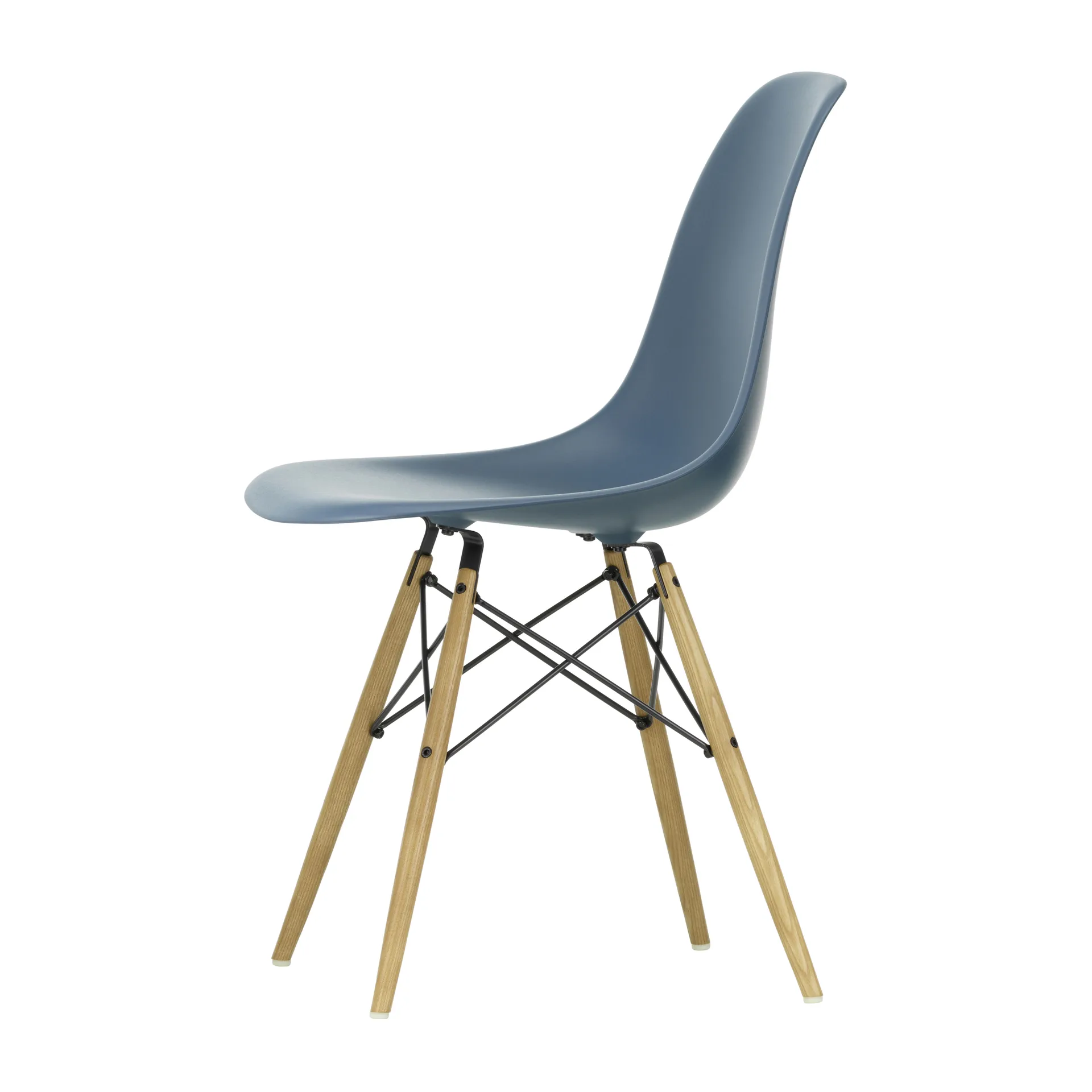 Eames Plastic Side Chair RE DSW stol, 83 sea blue-ask Vitra