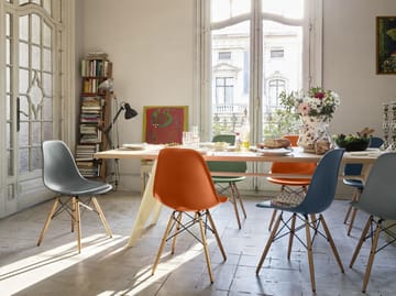 Eames Plastic Side Chair RE DSW stol - 83 sea blue-ask - Vitra