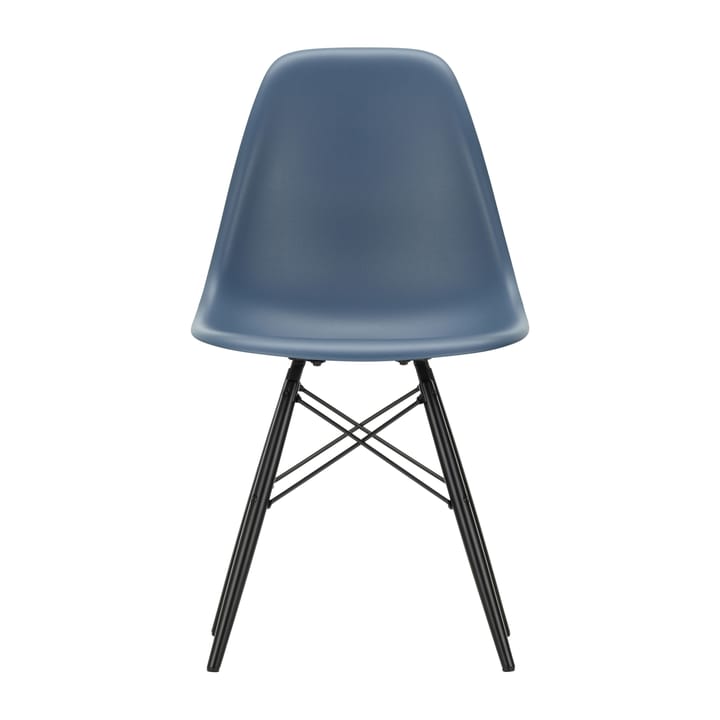 Eames Plastic Side Chair RE DSW stol - 83 sea blue-black lønn - Vitra