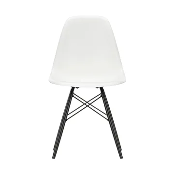 Eames Plastic Side Chair RE DSW stol - Black maple-white - Vitra