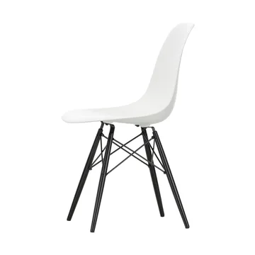 Eames Plastic Side Chair RE DSW stol - Black maple-white - Vitra